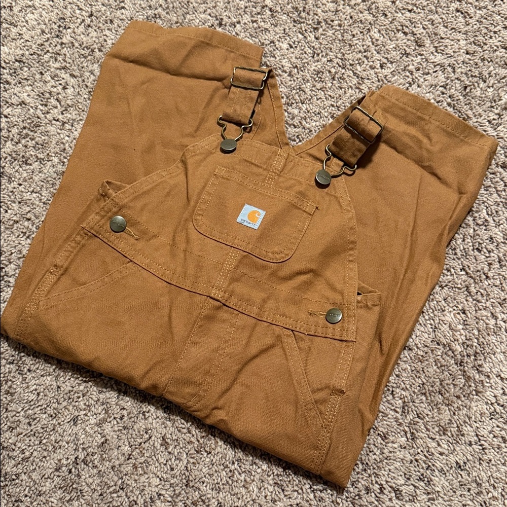 Carhartt Tan Bib Overalls - 24 months